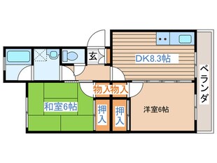 サニープラザ銀杏町の物件間取画像